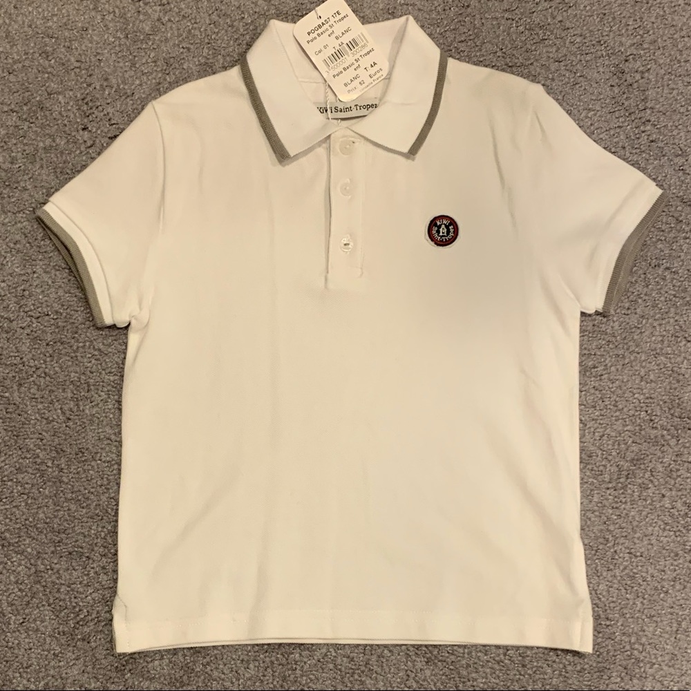 NWT KiWi Saint-Tropez Polo Shirt - Tennis Whites!